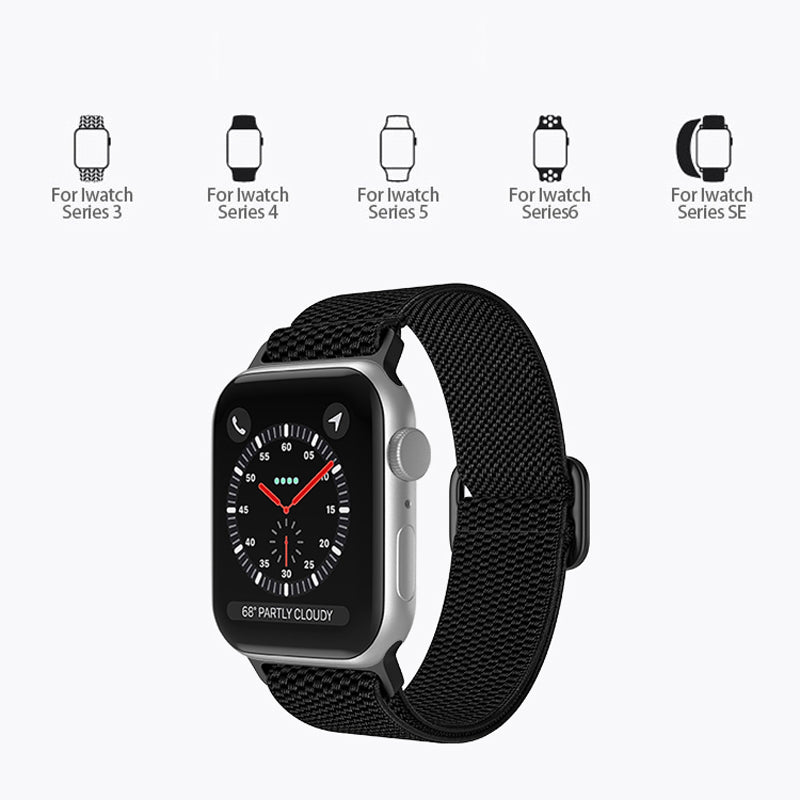 For Apple Watch Series 9 8 7 41mm 6 5 4 SE (2023) SE (2022) SE 40mm 3 2 1 38mm Textured Wristband Nylon Watch Strap Replacement with Adjustable Buckle For Apple Watch Series 9 8 7 41mm 6 5 4 SE (2023) SE (2022) SE 40mm 3 2 1 38mm Textured Wristband Nylon Watch Strap Replacement with Adjustable Buckle